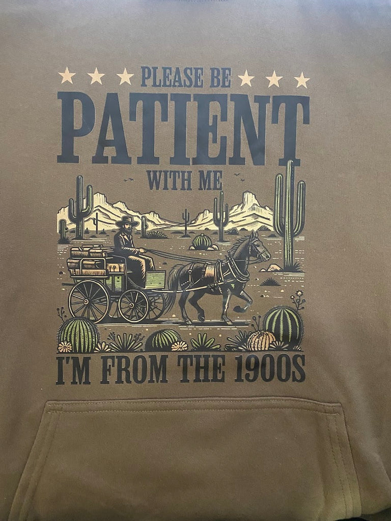 Hooded Brown 1900's Sweatshirt
