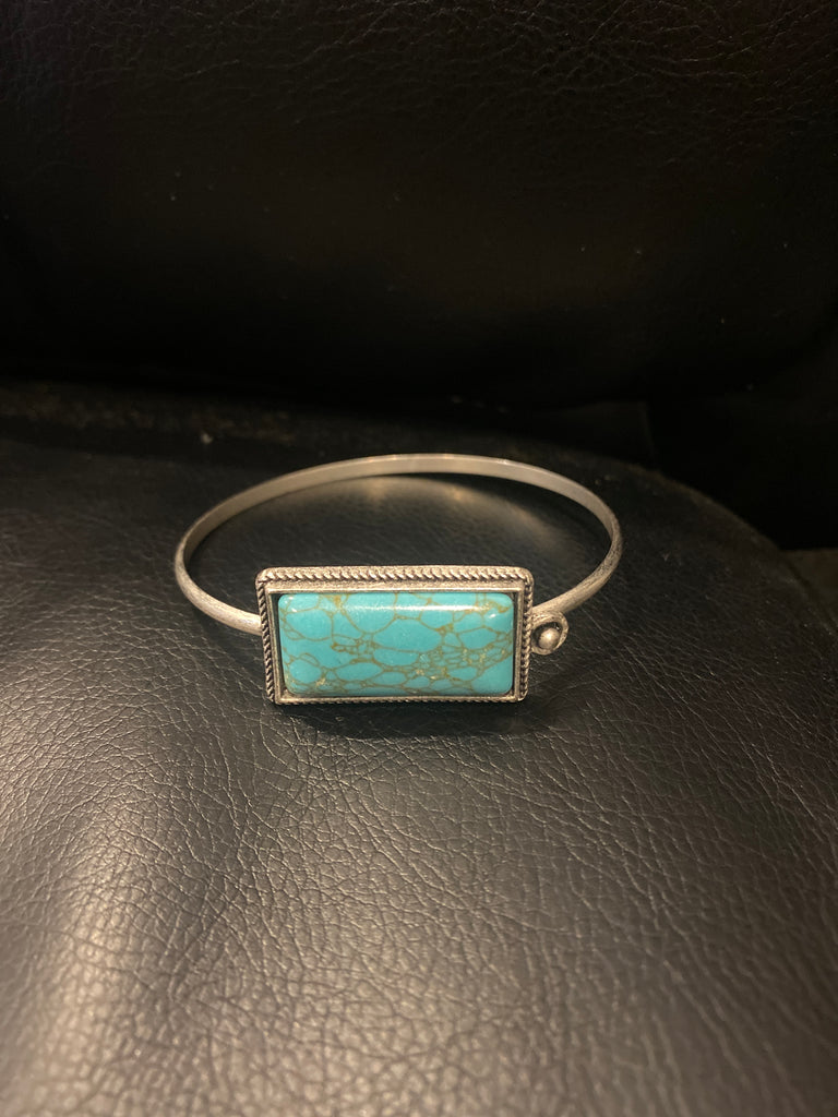 Bangle w/ Colored Stone