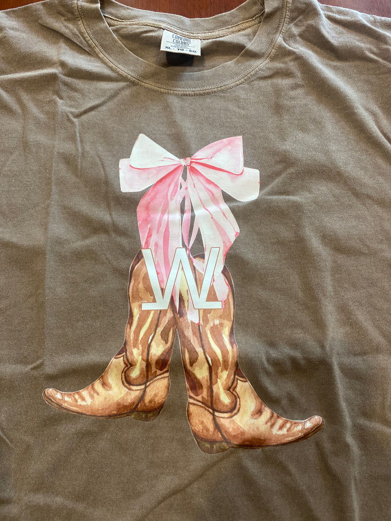 Short Sleeve Cowgirl Boot T-Shirt (Last Chance)