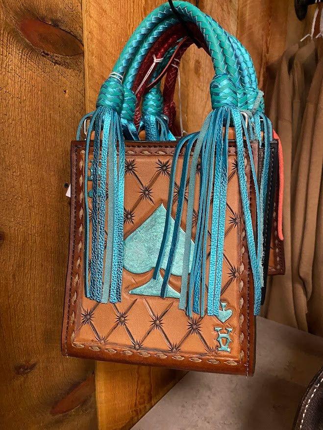 Handcrafted Leather Ace of Spades Handbag