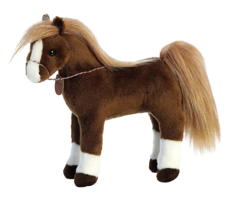 Stuffed Horses in Stable 13"
