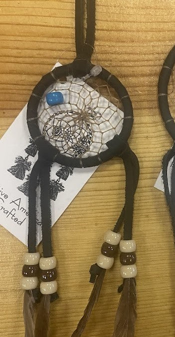 Native American Crafted Leather Dream Catchers
