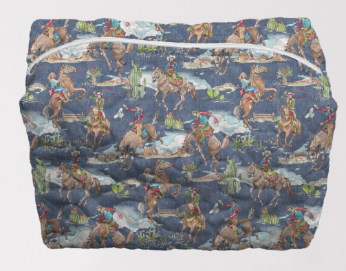 Quilted Large Makeup Bag