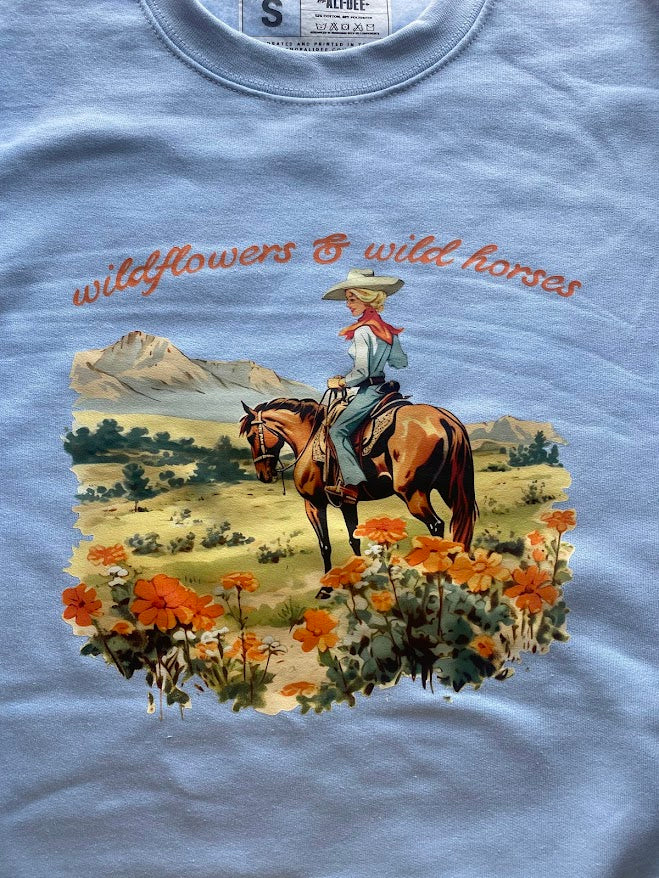 Crewneck Light Blue Sweatshirt