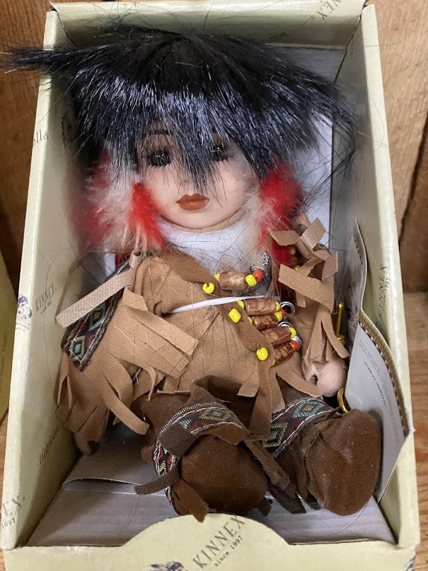 Collectible 8" Porcelain Native American Doll