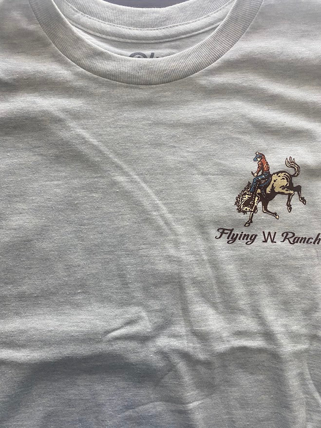 Short Sleeve Oatmeal Bronc Rider T-Shirt