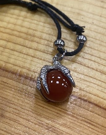 Necklace Eagle Claw Gemstone
