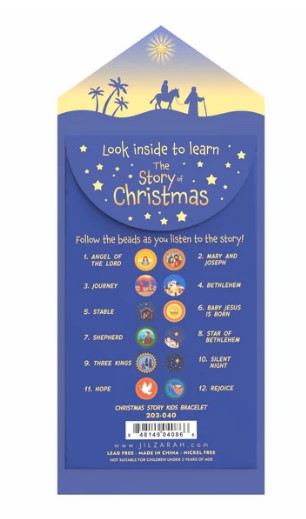Story of Christmas Clay Bracelet for Kids