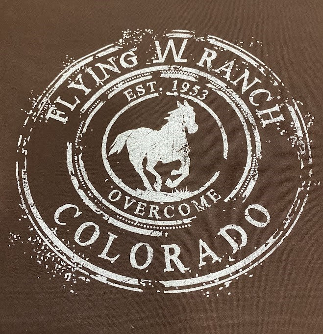 Short Sleeve Coffee Brown Flying W Ranch T-Shirt