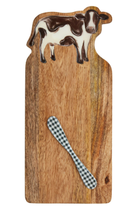 Enamel Wood Charcuterie Board