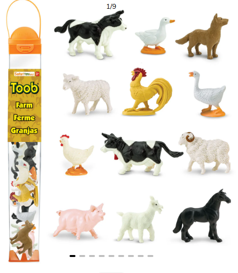 Safari Toob Miniature Toy Animal Figurines