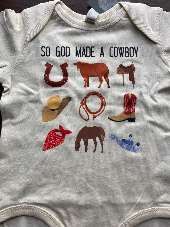 God Made A Cowboy Bodysuit