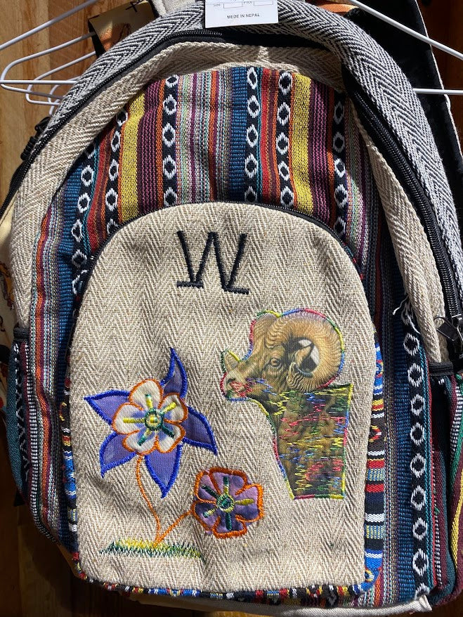 Himalayan Hemp Patch Backpacks