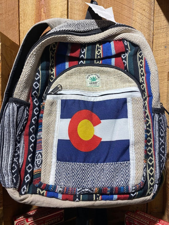 Himalayan Hemp Patch Backpacks