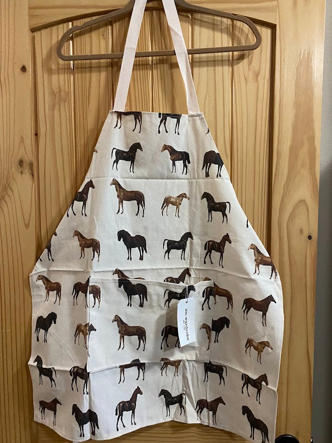 Horse Print Apron