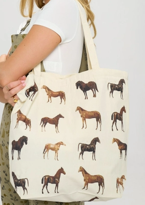 Horse Print Tote Bag