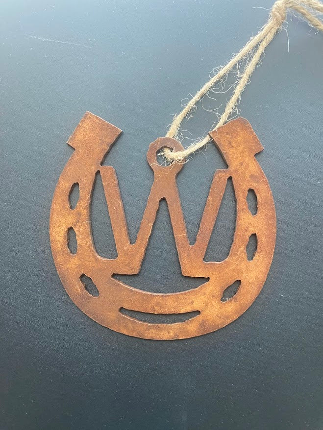Rustic Metal Western Ornament