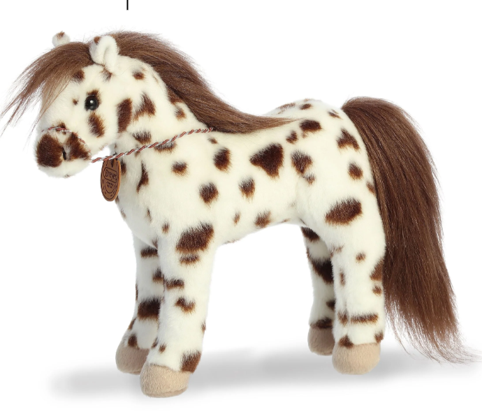Stuffed Horses in Stable 13"