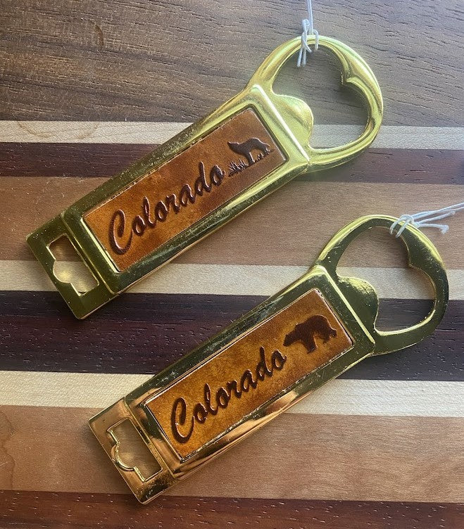 Leather Colorado Bottle Opener