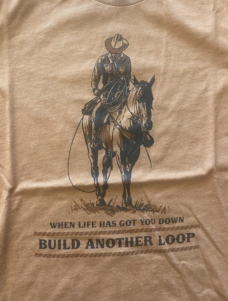 Short Sleeve Build Another Loop Rust T-Shirt