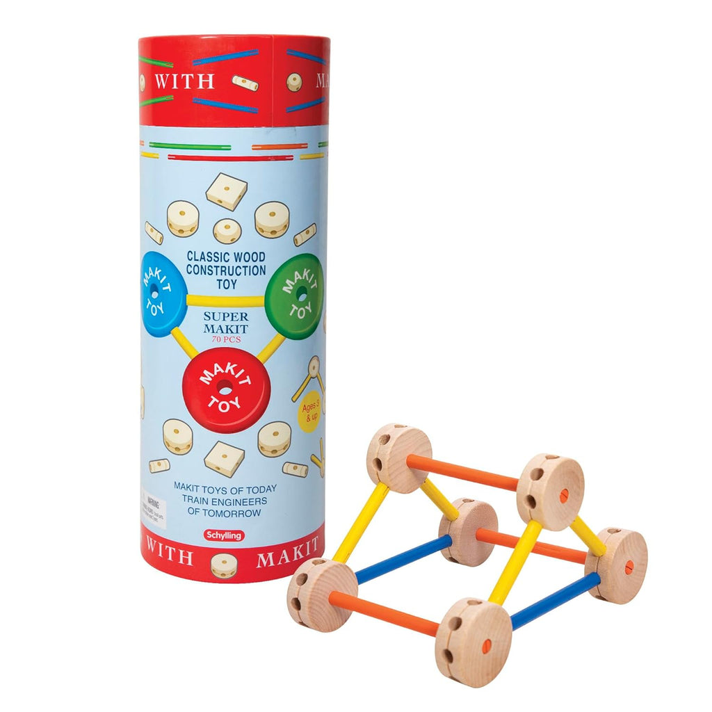 Makit Classic Wood Construction Toy