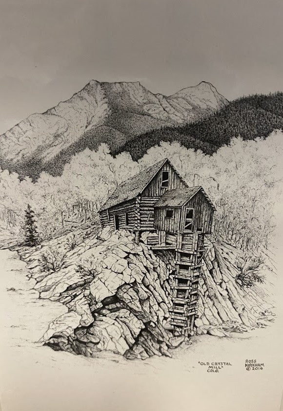 Greeting Card: Colorado Sketches by Ross Kirkham