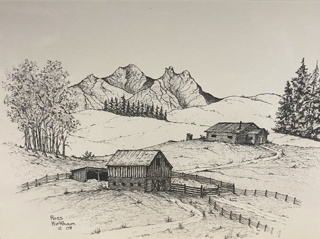 Greeting Card: Colorado Sketches by Ross Kirkham