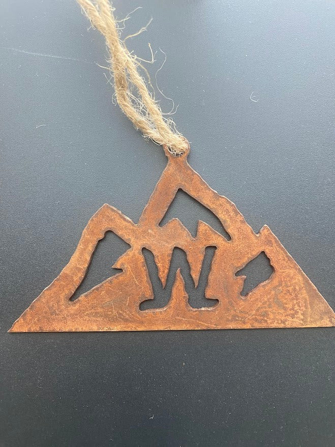Rustic Metal Western Ornament