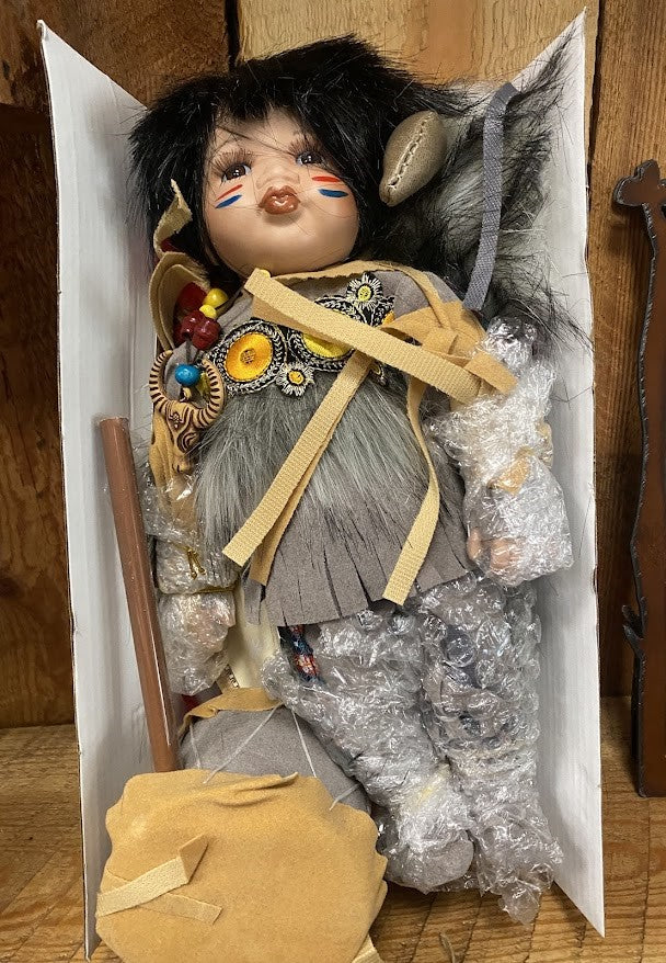 Collectible Porcelain Native American Doll