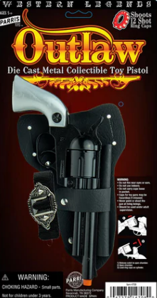 Outlaw Pearl Grip Toy Pistol & Holster Set