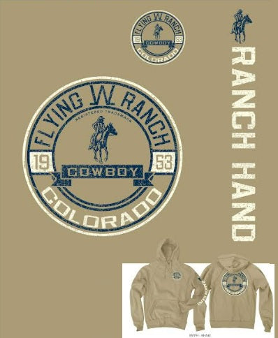 Hooded Brown Ranch Hand Sweatshirt