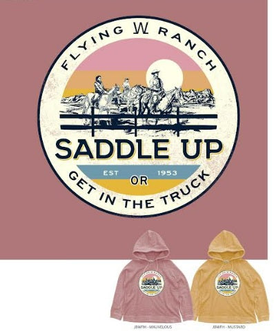 Hooded Saddle Up or Get in the Truck Sweatshirts