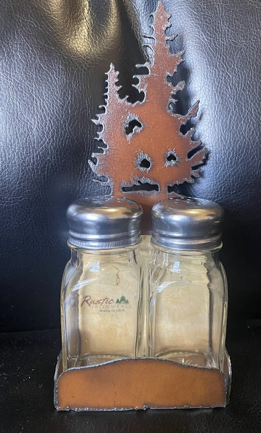 Iron Salt & Pepper Set w/ Holder