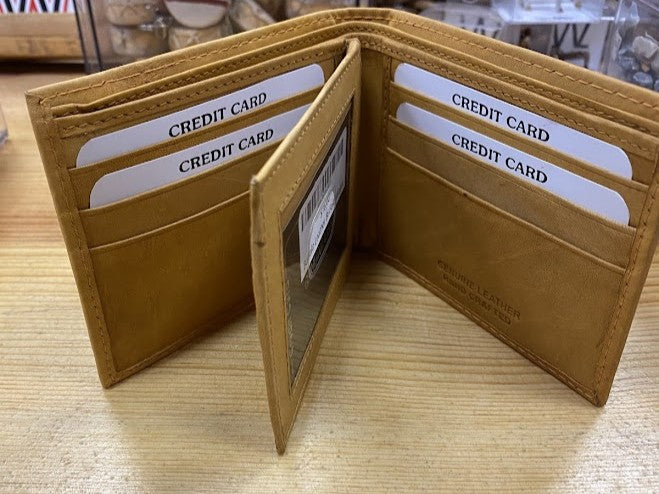 Buffalo Leather Bi-Fold Wallet