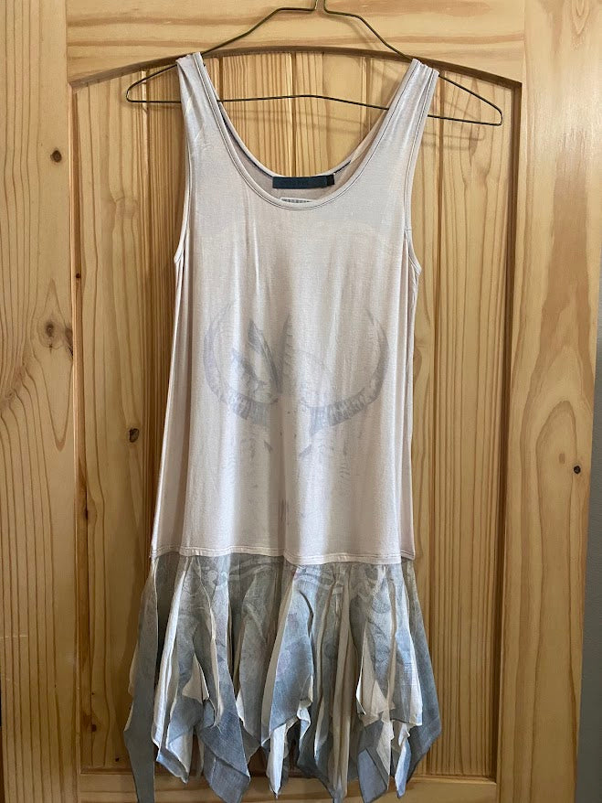 Western Steer Skull Flowy Tank Top