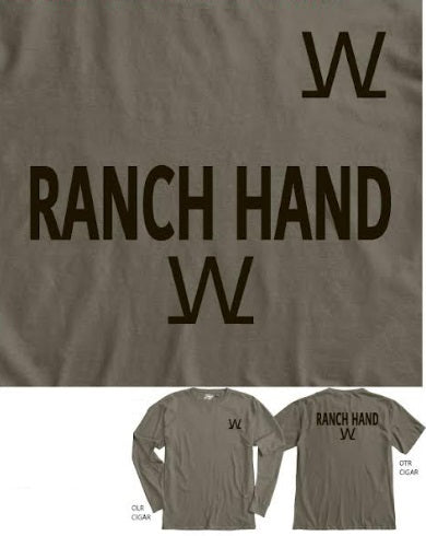 Long Sleeve Dyed Ringspun Cigar Ranch Hand T-Shirt