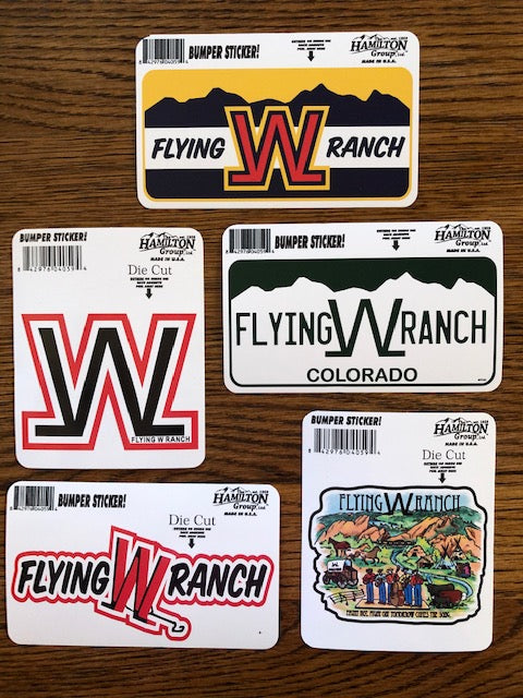 Flying W Ranch Stickers - Bumper Stickers