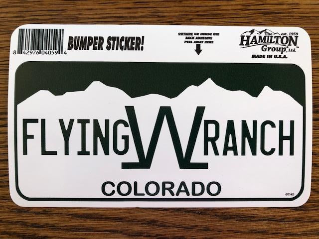 Flying W Ranch Stickers - Bumper Stickers