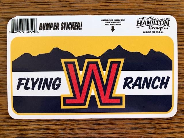 Flying W Ranch Stickers - Bumper Stickers