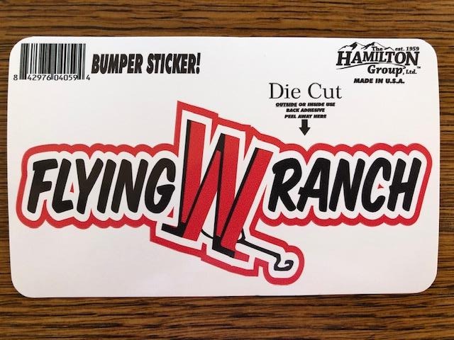 Flying W Ranch Stickers - Bumper Stickers