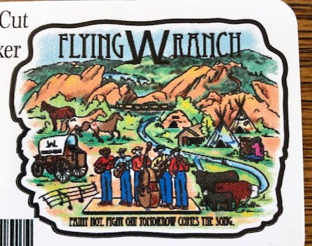 Flying W Ranch Stickers - Small