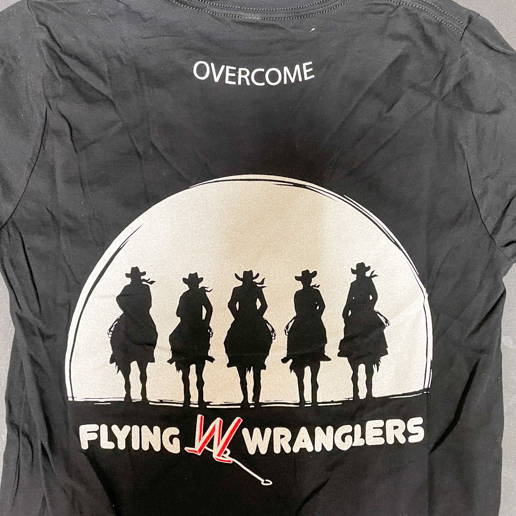 Short Sleeve Flying W Wranglers Overcome Black T-Shirt