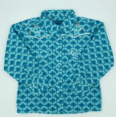 Turquoise Cowgirl Shirt -Toddler
