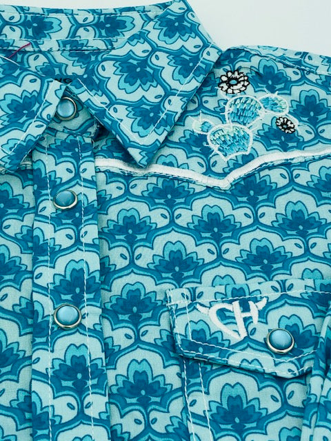 Turquoise Cowgirl Shirt -Toddler