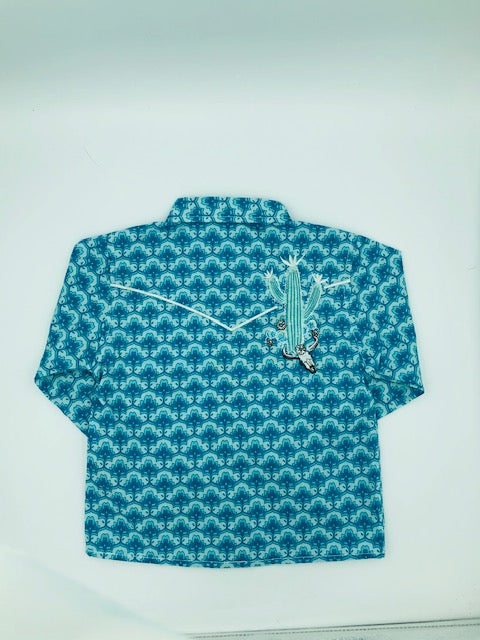 Turquoise Cowgirl Shirt -Toddler