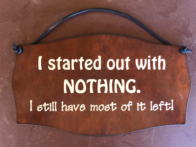 Rustic signs