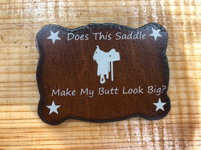 Rustic Metal Magnets w/ Funny Sayings