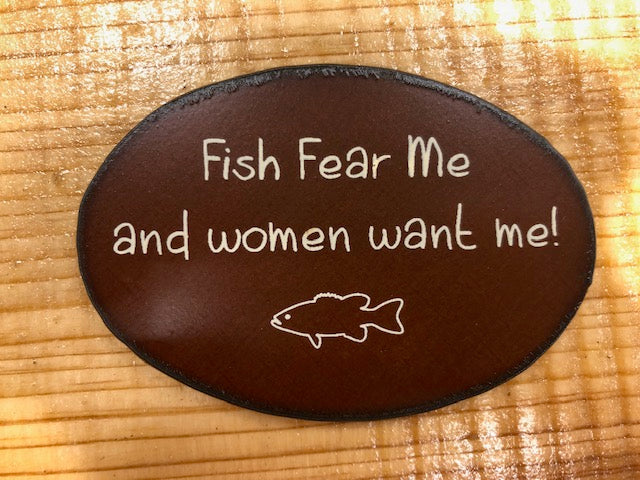 Rustic Metal Magnets w/ Funny Sayings