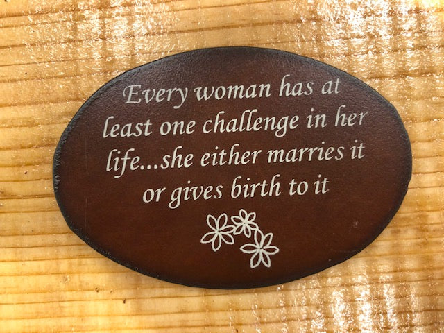 Rustic Metal Magnets w/ Funny Sayings