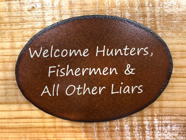 Rustic Metal Magnets w/ Funny Sayings